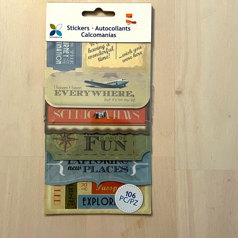 Brand New Momenta Travel Stickers